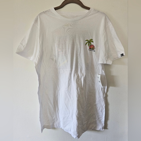 NWT quiksilver sunset palm tree graphic t shirt - Picture 3 of 3
